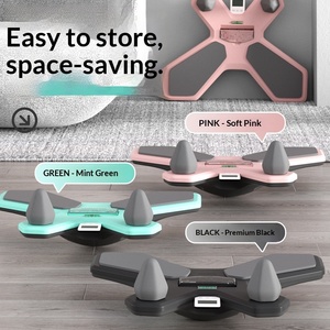 Planche d'équilibre multifonctionnelle <span class=keywords><strong>Lippo</strong></span> avec support plat en PVC, inclinaison à 360°, appareil d'entraînement complet pour la remise en forme à domicile - Product Image 5