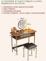 Ensemble de coiffeuse de luxe en bois avec miroir LED et cadre en acier inoxydable pour la vente en gros