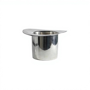 Minimalist Design Ice Bucket Hat Shape Metal Wine Chiller for Gifting Ideas Home <b>Bar</b> Supplies Beer Cans Cooling Bucket With Logo - Product Image 1