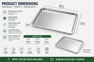 Wholesale Custom Logo Metal <strong>Rolling</strong> <strong>Tray</strong> Personalized Screen Printed Lacquered Food Grade Tinplate Tobacco Packaging - Product Image 3