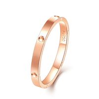 Bague de mariage classique en or rose 18 carats AU750, design ajouré, personnalisable pour couple, homme et femme, Xinfly
