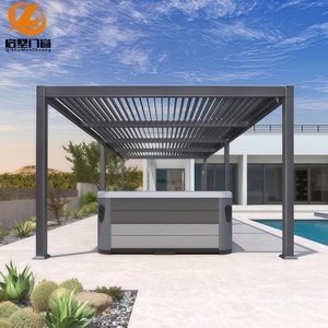 Pergola moderne en alliage d'aluminium personnalisée, durable, résistante <span class=keywords><strong>au</strong></span> <span class=keywords><strong>vent</strong></span>, protection solaire, <span class=keywords><strong>abri</strong></span> pour <span class=keywords><strong>jardin</strong></span> australien - Product Image 4