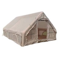 Tente Gonflable Camouflage Quatre Saisons Grande Taille pour Adultes, 12 Mètres Carrés, Portable, Ouverture Automatique Rapide, Imperméable en Oxford