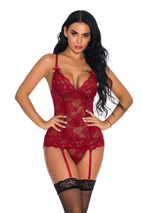 UD6386 Nuovo Arrivo Teddy Sheer Reggicalze Baby Doll Lingerie Sexy Della Biancheria Intima Della Signora - Product Image 4