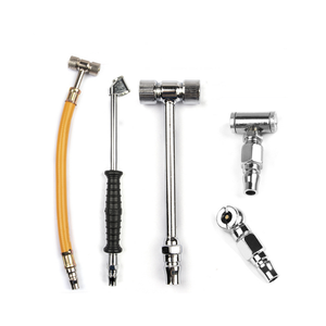 Adattatore Universale a 2 Vie per Pompa Aria, Strumenti per Riparazione Pneumatici, Connettore a Doppia Testa in Cr-V per Bici e Auto - Product Image 1