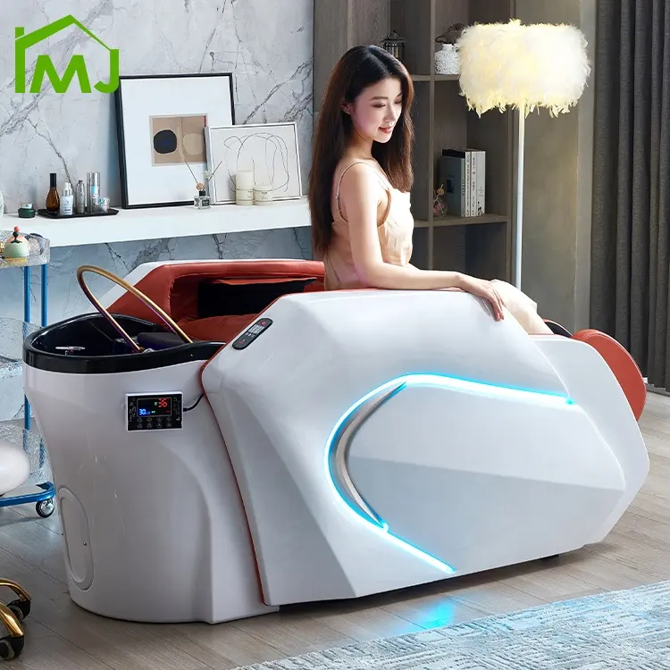 Luxury Electric Full Body comfortable massage table Hair salon shampoo spa bed