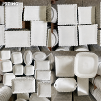 Vaisselle en céramique blanche en gros, stock usine prêt à l'emploi, assiettes, bols et plateaux en porcelaine nordique pour hôtels, restaurants et usage domestique