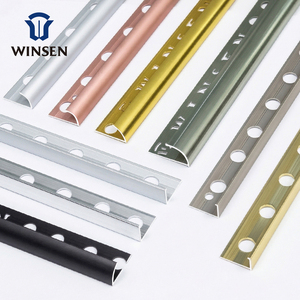 Profilé de finition pour carrelage Trim <span class=keywords><strong>Master</strong></span>, 8, 10, 12 mm, pour bordures et <span class=keywords><strong>coins</strong></span>, en aluminium robuste, livraison mondiale - Product Image 1