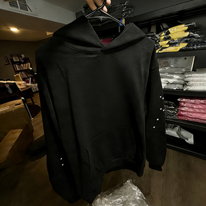 Vente en gros de sweats à capuche en coton molletonné 420GSM pour hommes, logo personnalisé, sans cordon de serrage, style streetwear de luxe surdimensionné - Product Image 1