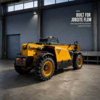 Chariot télescopique de 4 tonnes (4000 kg), hauteur de levage de 7 m, certifié CE, EPA et Euro 5, avec benne 4 en 1
