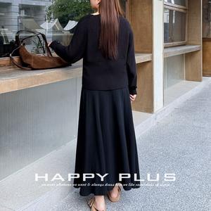 Pull col V Runqi grande taille noir à motif croisé coupe ample tricoté pour femme épaisseur moyenne avec étiquette - Product Image 4