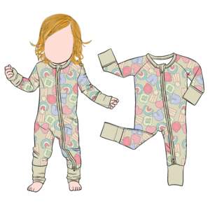 Qingli OEM Tariff Free Custom Print Baby Sleepsuit Día de San Patricio Bamboo Baby Romper Footie Pijamas - Product Image 1