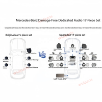 Système audio de voiture 16 pièces pour Mercedes Benz W205 W213 X253, amplificateur DSP, mise à niveau sans perte