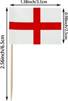 Prix plus bas et livraison rapide : Nouveaux pics à dents drapeaux de l'Angleterre et petits mini-pics drapeaux de l'Angleterre pour la décoration de cupcakes