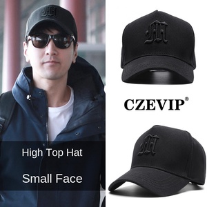 Người Đàn Ông Của Hàn Quốc Phong Cách Cao Top Hat Thời Trang Mũ Bóng Chày Lớn Đầu Lớn Tất Cả Các Trận Đấu Mặt Bìa Thể Thao Ngoài Trời Phổ Thông Vải - Product Image 2