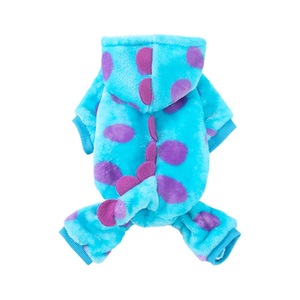 Gilet per Cani in Pile Corallo Sostenibile a Forma di Dinosauro Divertente con Quattro Zampe Cappotto Invernale per Cuccioli - Product Image 6
