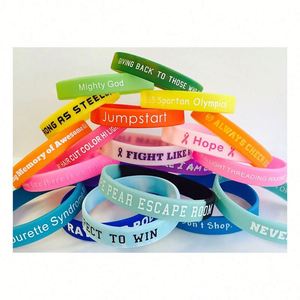 Bracelets en silicone personnalisés avec logo professionnel pour événements - Product Image 1
