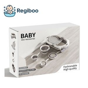 Ensemble de Bain pour Bébé de 4 Pièces Kit de Toilette Accessoires de Bain <span class=keywords><strong>Baignoire</strong></span> avec Pot et Chaise de Douche - Product Image 1