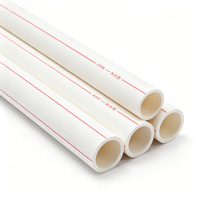 Tuyau d'eau chaude MPP direct usine 20mm-160mm, tube en polypropylène résistant à la chaleur pour l'alimentation en eau et la plomberie des bâtiments