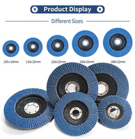 24 paquets de disques à lamelles 4 1/2 pour meuleuse d'angle grain 40 60 80 120 Type 29 meule en zircone pour bois et métal ponçage, métal