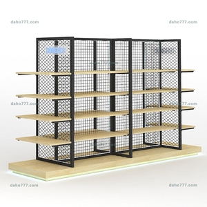 Soporte de exhibición Estante nuevo de alta calidad Estante de hierro de madera Aceptamos luz personalizada - Product Image 2