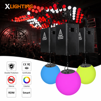 Système de treuil de levage pour boule lumineuse cinétique LED RGBW DMX512 pour église, cathédrale, exposition, spectacle, scène