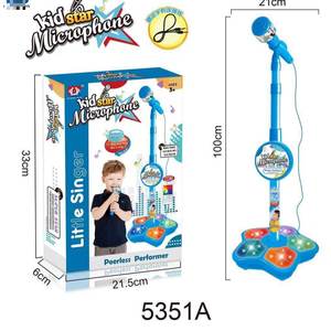 Microfono giocattolo per bambini con luci e musica, macchina per cantare per bambini e bambine, <span class=keywords><strong>action</strong></span> <span class=keywords><strong>figure</strong></span> - Product Image 5