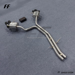 Silencieux d'échappement à valve en acier inoxydable pour Porsche Macan Turbo/S/GTS V6 2.9T 3.0T 3.6T SS304 avec embouts - Product Image 6