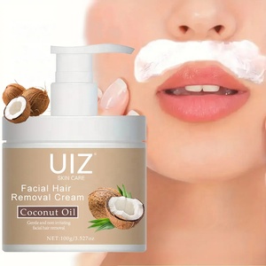 Épilateur à la noix de coco crème pour le visage apaisante douce non irritante lèvre supérieure et menton épilation rapide Lotion dépilatoire pour le visage - Product Image 1