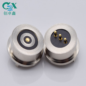 3 Pin Circular Magnetic Connector 12mm Diameter <b>5V</b> 2A Charging For Smart Wearable Devices - Product Image 1