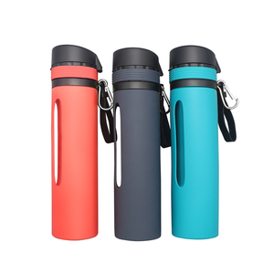 High Quality <b>Custom</b> Silicone Sport <b>Water</b> <b>Bottle</b> Collapsible and Folding for Sports or Daily Use - Product Image 1