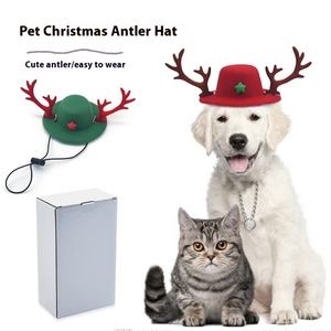 Wholesale Christmas Hat for Dogs Lovely Pretty Small Medium <b>Large</b> Pet <b>Cat</b> Accessories Ornament Pet Supplies for Holidays - Product Image 1