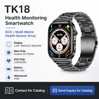Relojes Inteligentes para Hombre con Monitor de ECG, Llamadas Bluetooth, Resistentes al Agua, Reloj Inteligente Android con Frecuencia Cardíaca y Spo2 para el Cuidado Diario de la Salud