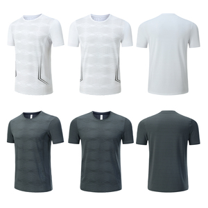T-shirts vierges pour sublimation, personnalisables avec logo, séchage rapide, pour hommes, t-shirts de sport unis teints, haute qualité - Product Image 4