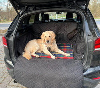 Housse de protection imperméable en polyester pour coffre de voiture pour chien, facile à nettoyer, durable, antidérapante, respirante, avec sac de rangement