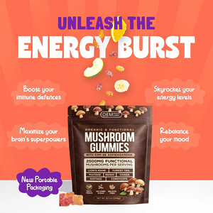Gummies aux champignons à marque privée OEM/ODM, supplément nootropique pour le cerveau, soutient l'immunité pour les végétaliens, saveur fruits mélangés - Product Image 3