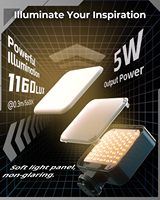 Small Rig Vibe P96 Pro CRI95+ 2500-6500K 5 Effets 5W Lumière vidéo LED portable avec stockage, pour appareil photo et fixation griffe froide