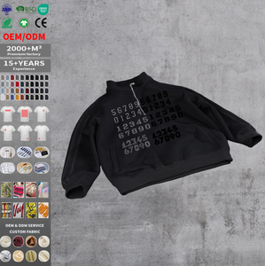 Sudaderas con Capucha Vintage para Hombre, al por Mayor, Lisas, con Logotipo Personalizado, con Cierre, 100% Algodón, Gruesas, Lavadas al Ácido, Bordadas, Estilo Desgastado - Product Image 2