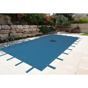 Bache de protection 6x10 m-Versez piscine rectangulaire - 140g/m2