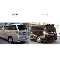 TO-YO-TA Vellfire 2008-2014 Série 20 Facelift 2018 + Série 35 Pièces automobiles Installation facile Kit de conversion Pare-chocs Auto Bodykit
