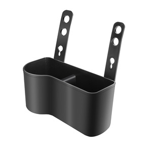 Organizador para asiento trasero de coche, caja de almacenamiento multifuncional con portavasos para asiento trasero, Material ABS, color negro - Product Image 2