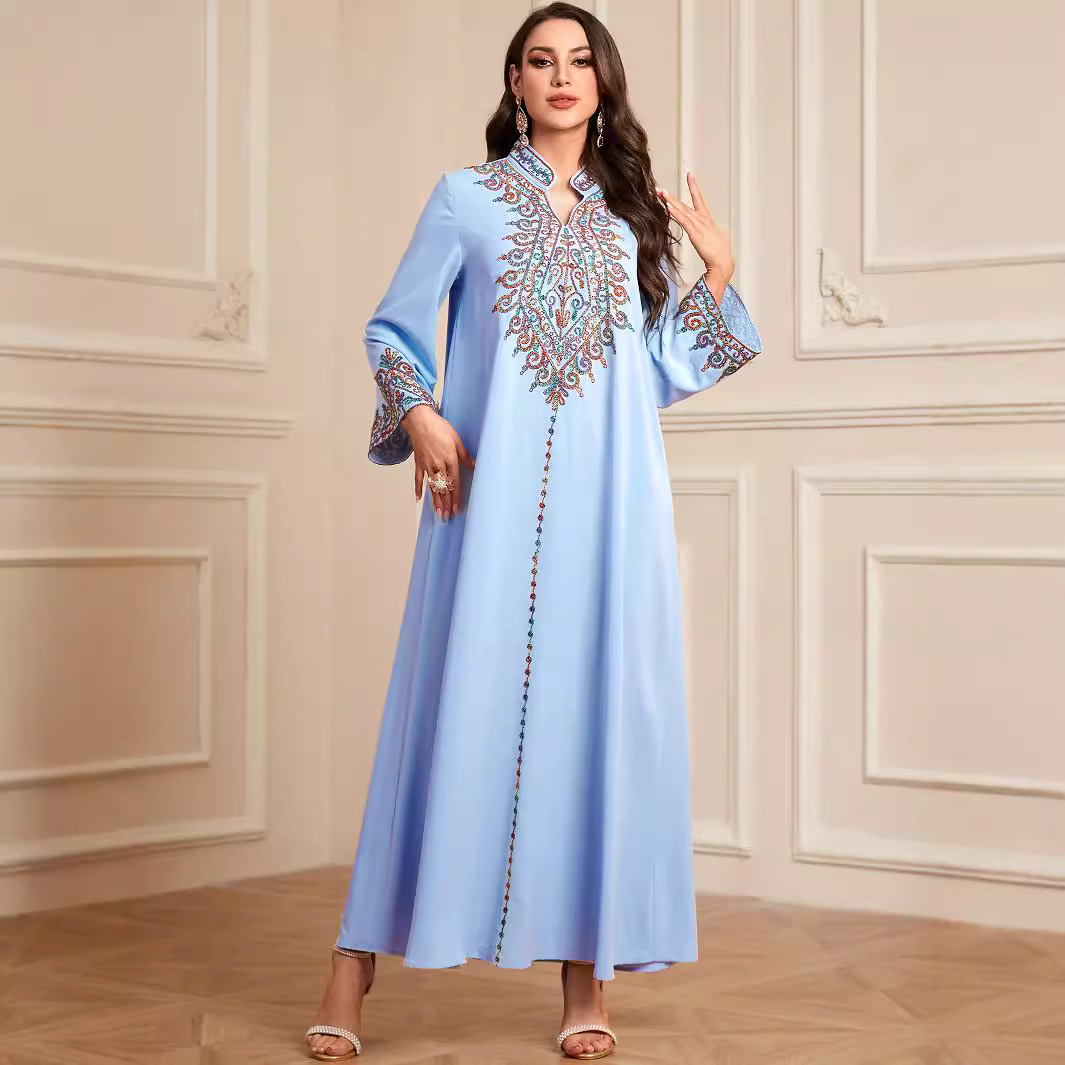 Shop Our 7553 Delicate Embroidered V-Neck Dress Collection Shop Our 7553 Delicate Embroidered V-Neck Dress Collection