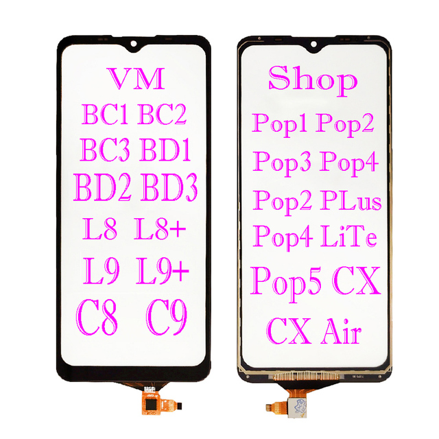 Wholesale Price Mobile Phone Touch Screen Digitizer for TECNO for Itel Font Glass Touch Screen Digitizer