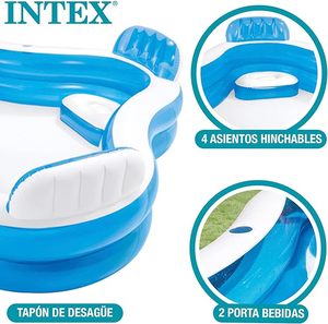 <span class=keywords><strong>Piscine</strong></span> familiale INTEX 56475 SWIM CENTER avec 4 sièges intégrés - Product Image 4