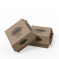 Boîtes d'emballage pour la restauration rapide imprimées en couleur personnalisées, disponibles en carton et carton ondulé, avec finition brillante et mate.