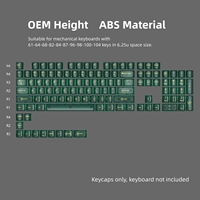OEM Height 115 Keys High Translucent Keycaps for Mechanical Keyboards PC Material Keycaps