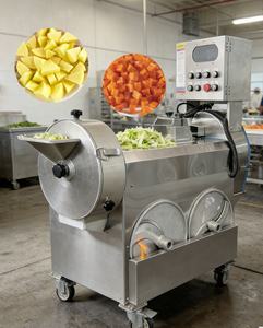 Cortadora <span class=keywords><strong>de</strong></span> Verduras Eléctrica Comercial <span class=keywords><strong>de</strong></span> Acero Inoxidable, Rebanadora <span class=keywords><strong>de</strong></span> Tomates y Patatas - Product Image 2