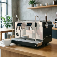 Machine à café professionnelle à pompe rotative, double groupe, pression 9 bars, écran tactile PID, contrôle volumétrique Gicar, usage commercial