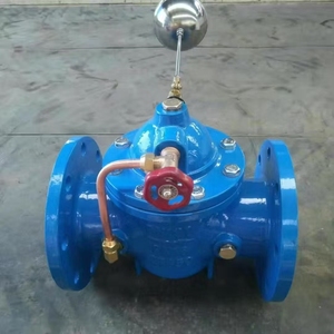 100x-16q OEM dễ uốn gang điều khiển từ xa thủy lực tự động mực nước <span class=keywords><strong>Float</strong></span> bóng van PN10/PN16 mặt bích kết nối cho - Product Image 2