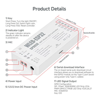 Contrôleur LED musical WiFi ESP-32 WLED SP803E